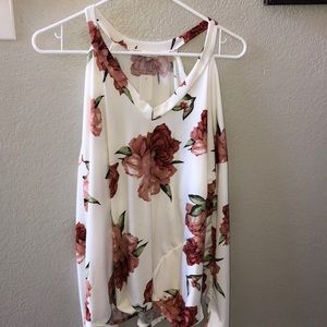 Cold Shoulder Floral Top